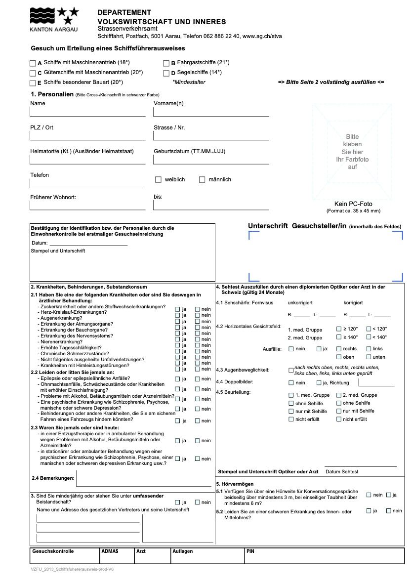 Registration canton of Aargau