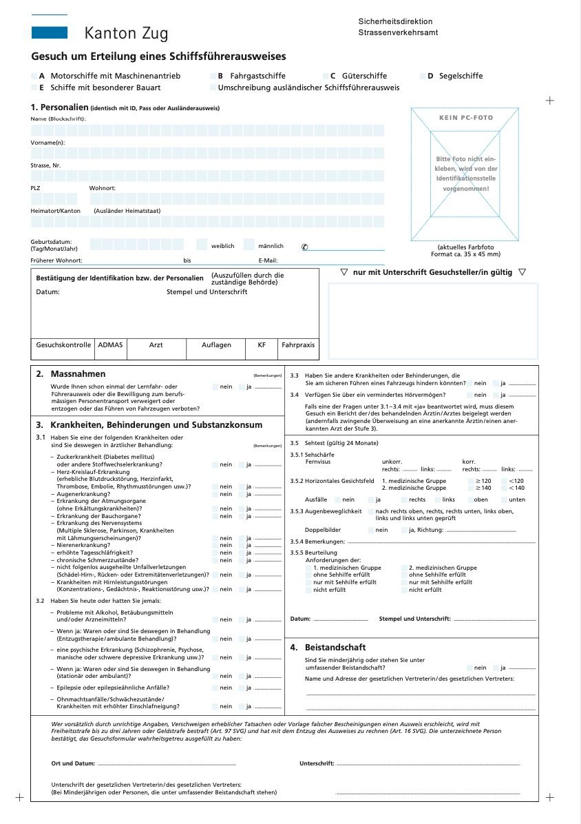 Registration canton of Zug