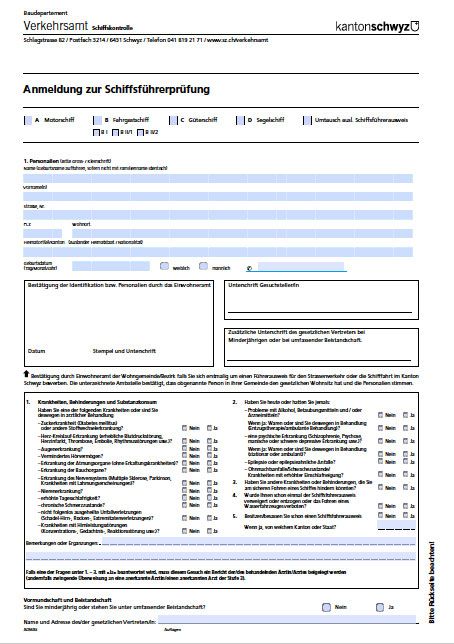 Registration canton of Schwyz